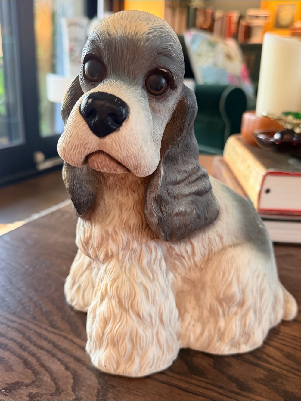 Cocker Spaniel Yard Art Garden Decor by Artline, Vintage Lawn Ornament - Plastic